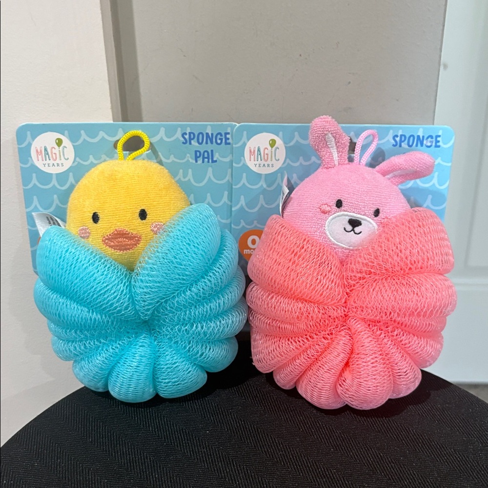Magic Years Duck and Bunny Sponge Pals